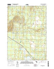Saint Helen NW Michigan Current topographic map, 1:24000 scale, 7.5 X 7.5 Minute, Year 2017