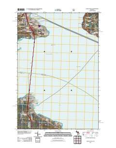 Saint Ignace Michigan Historical topographic map, 1:24000 scale, 7.5 X 7.5 Minute, Year 2011
