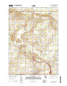 Saint Johns North Michigan Historical topographic map, 1:24000 scale, 7.5 X 7.5 Minute, Year 2014