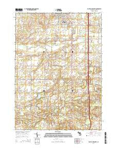 Saint Johns South Michigan Historical topographic map, 1:24000 scale, 7.5 X 7.5 Minute, Year 2014