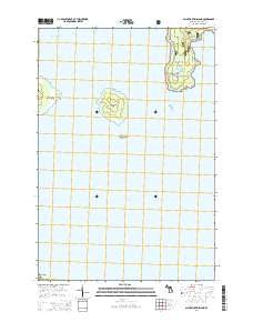 Saint Martin Island Michigan Historical topographic map, 1:24000 scale, 7.5 X 7.5 Minute, Year 2014