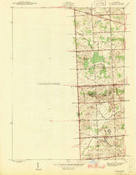 Salem Michigan Historical topographic map, 1:24000 scale, 7.5 X 7.5 Minute, Year 1945