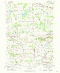 Salem Michigan Historical topographic map, 1:24000 scale, 7.5 X 7.5 Minute, Year 1969