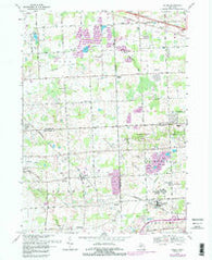 Salem Michigan Historical topographic map, 1:24000 scale, 7.5 X 7.5 Minute, Year 1969