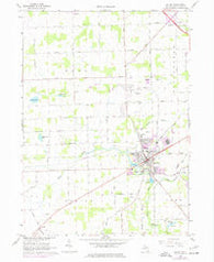 Saline Michigan Historical topographic map, 1:24000 scale, 7.5 X 7.5 Minute, Year 1967