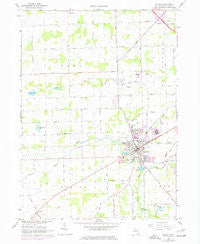 Saline Michigan Historical topographic map, 1:24000 scale, 7.5 X 7.5 Minute, Year 1967
