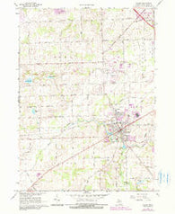 Saline Michigan Historical topographic map, 1:24000 scale, 7.5 X 7.5 Minute, Year 1967