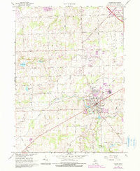 Saline Michigan Historical topographic map, 1:24000 scale, 7.5 X 7.5 Minute, Year 1967