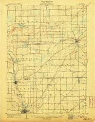 Saline Michigan Historical topographic map, 1:62500 scale, 15 X 15 Minute, Year 1906