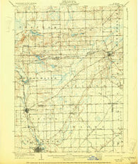 Saline Michigan Historical topographic map, 1:62500 scale, 15 X 15 Minute, Year 1906