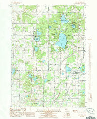 Sand Lake Michigan Historical topographic map, 1:24000 scale, 7.5 X 7.5 Minute, Year 1985