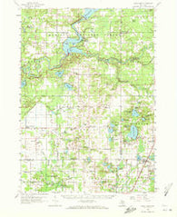 Sand Lake Michigan Historical topographic map, 1:62500 scale, 15 X 15 Minute, Year 1958