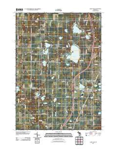 Sand Lake Michigan Historical topographic map, 1:24000 scale, 7.5 X 7.5 Minute, Year 2011