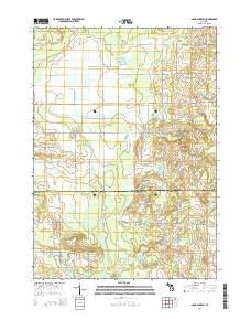 Sand Lake SW Michigan Historical topographic map, 1:24000 scale, 7.5 X 7.5 Minute, Year 2014