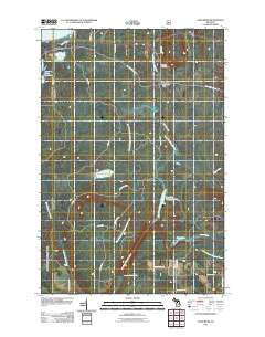 Sand River Michigan Historical topographic map, 1:24000 scale, 7.5 X 7.5 Minute, Year 2011