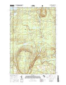 Sand River Michigan Current topographic map, 1:24000 scale, 7.5 X 7.5 Minute, Year 2017