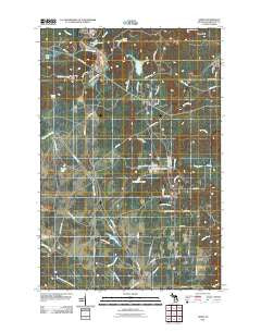 Sands Michigan Historical topographic map, 1:24000 scale, 7.5 X 7.5 Minute, Year 2011