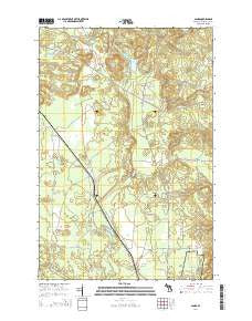 Sands Michigan Historical topographic map, 1:24000 scale, 7.5 X 7.5 Minute, Year 2014