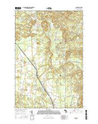 Sands Michigan Current topographic map, 1:24000 scale, 7.5 X 7.5 Minute, Year 2017