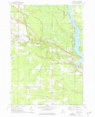 Sanford Michigan Historical topographic map, 1:24000 scale, 7.5 X 7.5 Minute, Year 1973