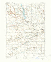 Sanford Michigan Historical topographic map, 1:62500 scale, 15 X 15 Minute, Year 1934