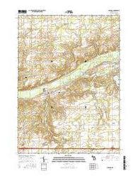Saranac Michigan Current topographic map, 1:24000 scale, 7.5 X 7.5 Minute, Year 2016