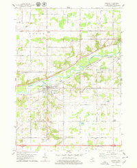 Saranac Michigan Historical topographic map, 1:24000 scale, 7.5 X 7.5 Minute, Year 1978