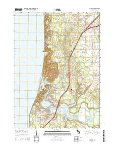 Saugatuck Michigan Historical topographic map, 1:24000 scale, 7.5 X 7.5 Minute, Year 2014