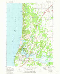 Saugatuck Michigan Historical topographic map, 1:24000 scale, 7.5 X 7.5 Minute, Year 1981