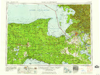 Sault Sainte Marie Michigan Historical topographic map, 1:250000 scale, 1 X 2 Degree, Year 1958