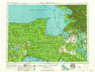 Sault Sainte Marie Michigan Historical topographic map, 1:250000 scale, 1 X 2 Degree, Year 1956