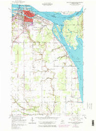 Sault Ste. Marie South Michigan Historical topographic map, 1:24000 scale, 7.5 X 7.5 Minute, Year 1951