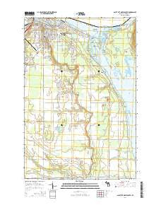 Sault Ste. Marie South Michigan Historical topographic map, 1:24000 scale, 7.5 X 7.5 Minute, Year 2014