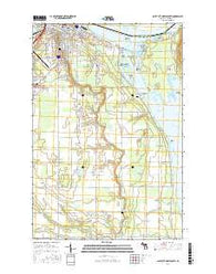 Sault Ste. Marie South Michigan Current topographic map, 1:24000 scale, 7.5 X 7.5 Minute, Year 2017