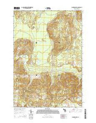 Saunders Creek Michigan Historical topographic map, 1:24000 scale, 7.5 X 7.5 Minute, Year 2014