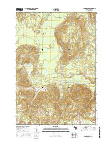 Saunders Creek Michigan Current topographic map, 1:24000 scale, 7.5 X 7.5 Minute, Year 2017