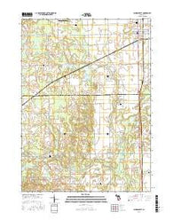 Schoolcraft Michigan Current topographic map, 1:24000 scale, 7.5 X 7.5 Minute, Year 2016