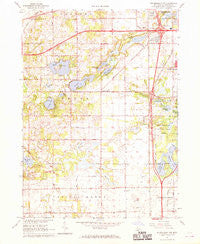 Schoolcraft NW Michigan Historical topographic map, 1:24000 scale, 7.5 X 7.5 Minute, Year 1967
