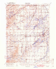 Schoolcraft Michigan Historical topographic map, 1:62500 scale, 15 X 15 Minute, Year 1922