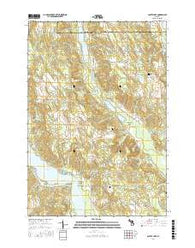 Scotts Lake Michigan Current topographic map, 1:24000 scale, 7.5 X 7.5 Minute, Year 2016