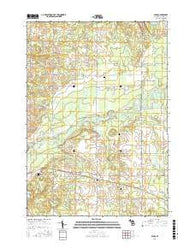 Sears Michigan Current topographic map, 1:24000 scale, 7.5 X 7.5 Minute, Year 2017