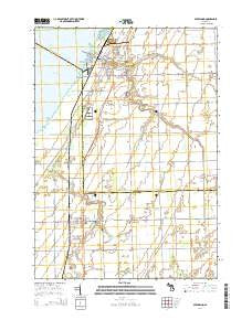 Sebewaing Michigan Historical topographic map, 1:24000 scale, 7.5 X 7.5 Minute, Year 2014