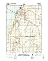 Sebewaing Michigan Current topographic map, 1:24000 scale, 7.5 X 7.5 Minute, Year 2017