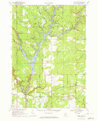 Secord Lake Michigan Historical topographic map, 1:24000 scale, 7.5 X 7.5 Minute, Year 1969