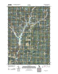 Secord Lake Michigan Historical topographic map, 1:24000 scale, 7.5 X 7.5 Minute, Year 2011