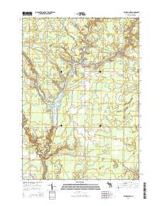 Secord Lake Michigan Historical topographic map, 1:24000 scale, 7.5 X 7.5 Minute, Year 2014