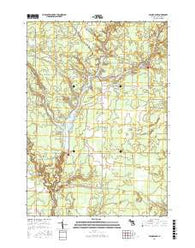 Secord Lake Michigan Current topographic map, 1:24000 scale, 7.5 X 7.5 Minute, Year 2017
