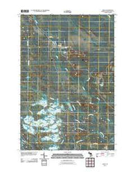 Seney Michigan Historical topographic map, 1:24000 scale, 7.5 X 7.5 Minute, Year 2011