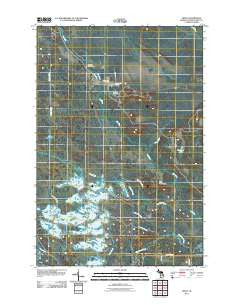 Seney Michigan Historical topographic map, 1:24000 scale, 7.5 X 7.5 Minute, Year 2011