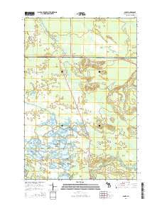 Seney Michigan Historical topographic map, 1:24000 scale, 7.5 X 7.5 Minute, Year 2014